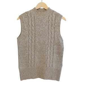 St. John’s Bay Sweater Vest Dk‎ Crème Size Large
